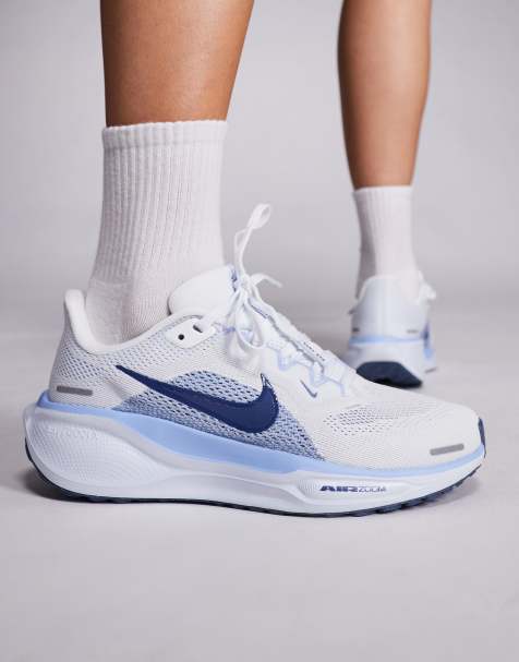 Nike Running – Air Zoom Pegasus 41 – Biało-niebieskie buty sportowe - view 1