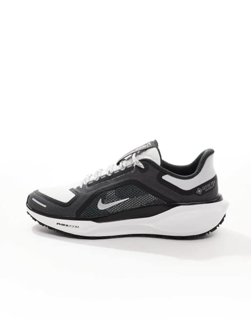 Nike Running Air Zoom Pegasus 41 GORE TEX trainers in black and white ASOS