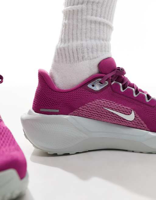 Nike Running - Air Zoom Pegasus 41 Premium - Baskets - Violet/argenté, 4 de 5