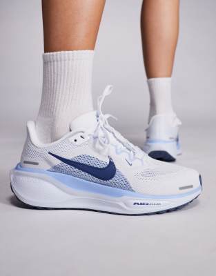 Nike Running - Air Zoom Pegasus 41 - Sneaker in Weiß und Blau