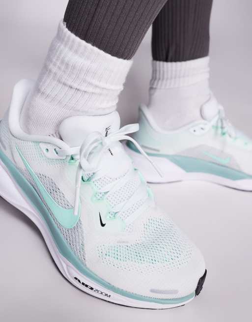 Nike Running – Air Zoom Pegasus 41 – Sneaker in Weiß und Grün, 5 von 5