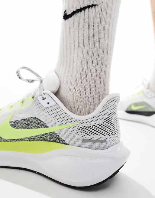 Nike Running - Air Zoom Pegasus 41 - Sneakers i hvid og gul, 4 af 5