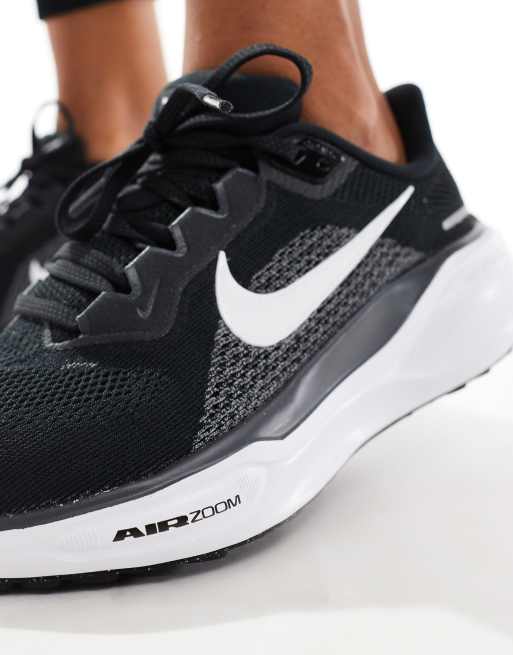 Nike Running Air Zoom Pegasus 41 sneakers in black and white, 3 of 5