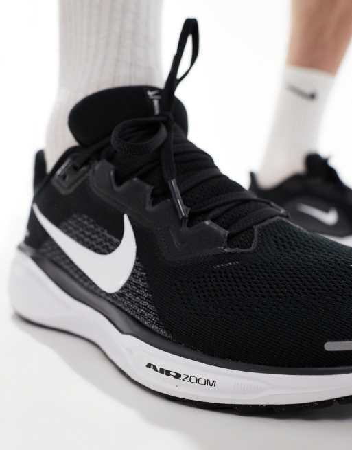 Nike Running Air Zoom Pegasus 41 sneakers in black and white, 3 of 5