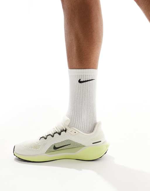 Nike Running - Air Zoom - Pegasus 41 - Sneakers in gebroken wit en groen, 5 van 5