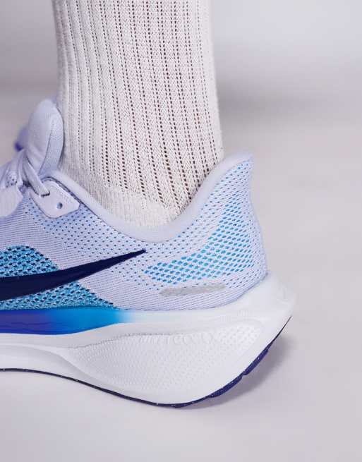 Nike Running Air Zoom Pegasus 41 sneakers in gray and blue, 4 of 5