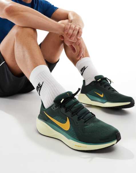 Nike Running Air Zoom Pegasus 41 sneakers in green and yellow