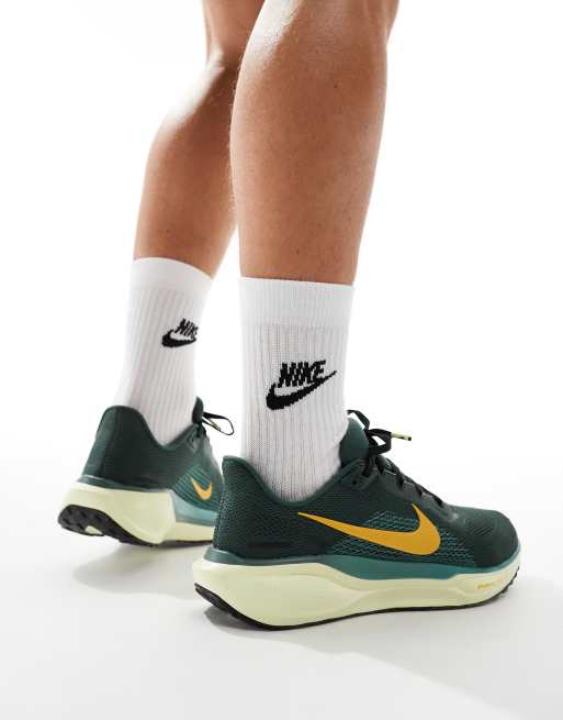 Nike Running Air Zoom Pegasus 41 sneakers in green and yellow | ASOS