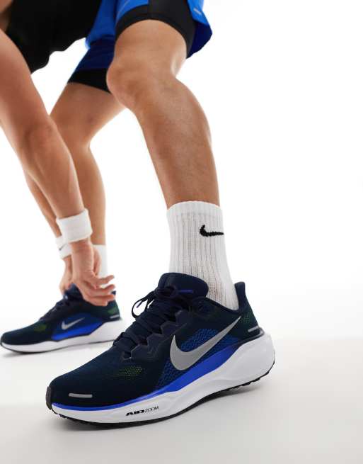 Nike Running Air Zoom Pegasus 41 sneakers in navy and white