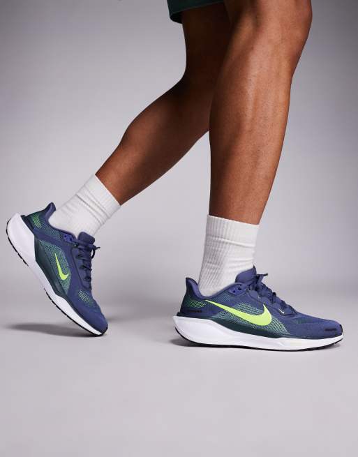 Nike Running - Air Zoom Pegasus 41 - Sneakers in paars en geel, 4 van 5