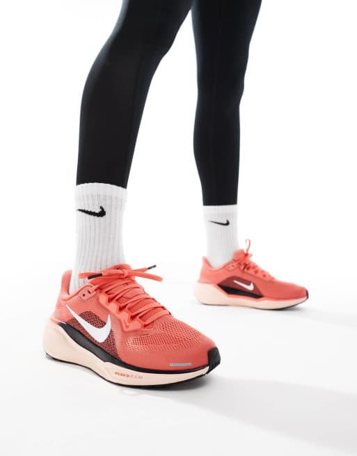 Nike Running Air Zoom Pegasus 41 sneakers in pink, white and black