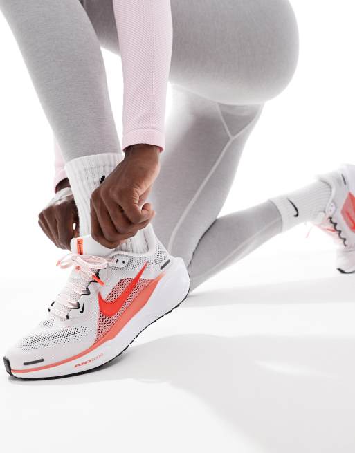 Nike Running Air Zoom Pegasus 41 sneakers in white and pink, 4 of 5