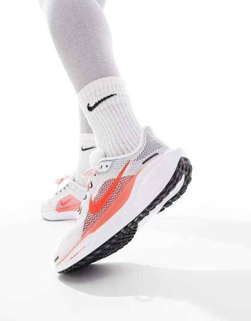 Nike Running Air Zoom Pegasus 41 sneakers in white and pink
