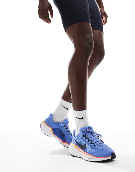 Nike Running Air Zoom Pegasus 41 trainers in blue and orange ASOS