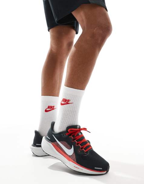 Nike Running Air Zoom Pegasus 41 trainers in grey and red - view 1