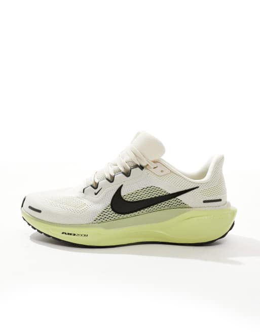 Nike Running Air Zoom Pegasus 41 trainers in off white and green, 2 of 5