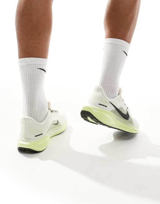 Nike Running Air Zoom Pegasus 41 trainers in off white and green, 3 of 5