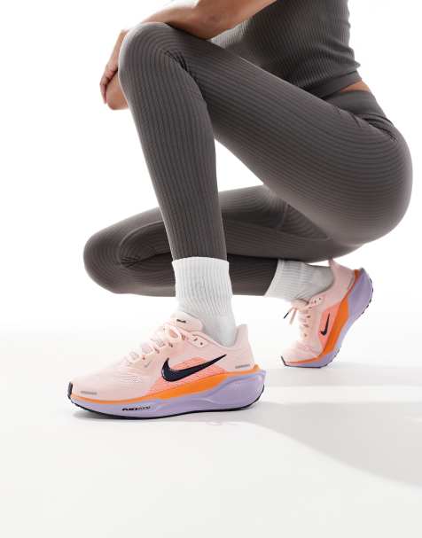 Nike Running Air Zoom Pegasus 41 trainers in pink and orange - view 1