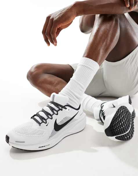 Nike Running Air Zoom Pegasus 41 trainers in white and black - view 1