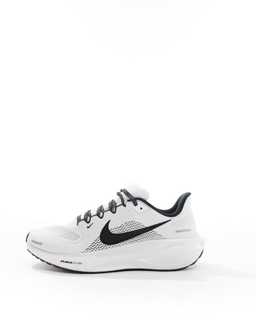 Nike Running Air Zoom Pegasus 41 trainers in white and black ASOS