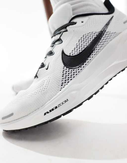 Nike Running Air Zoom Pegasus 41 trainers in white and black ASOS