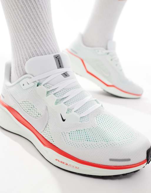 Nike Running Air Zoom Pegasus 41 trainers in white and red, 5 of 5