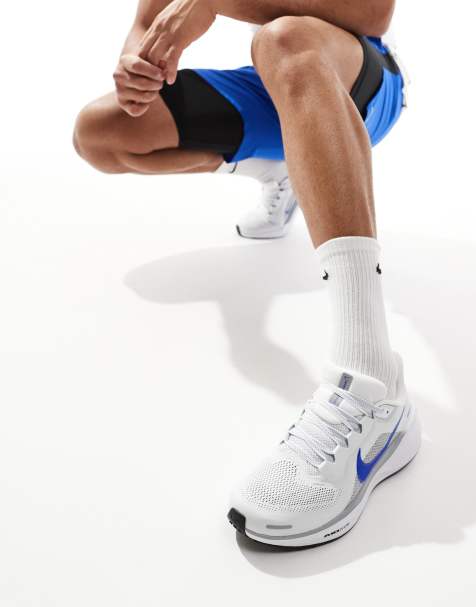 Nike Running – Air Zoom Pegasus 41 – Vita och blå sneakers - view 1