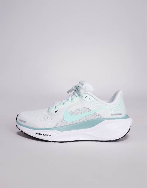 Nike Running – Air Zoom Pegasus 41 – Vita och gröna träningsskor, 2 av 5