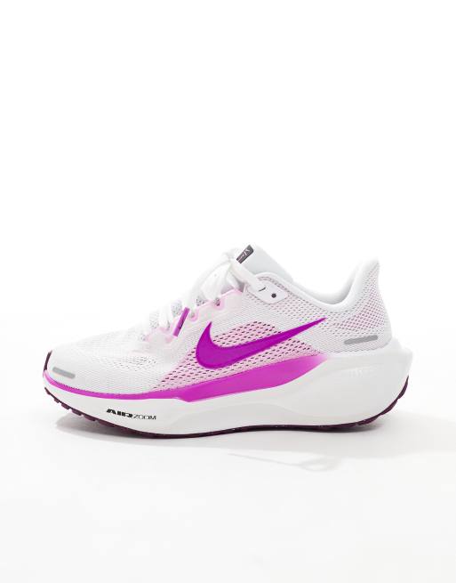 Nike Running – Air Zoom Pegasus 41 – Vita och lila löparskor, 2 av 5