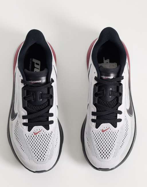 Nike Running Air Zoom Pegasus 42 sneakers in grijs en zwart, 3 van 5
