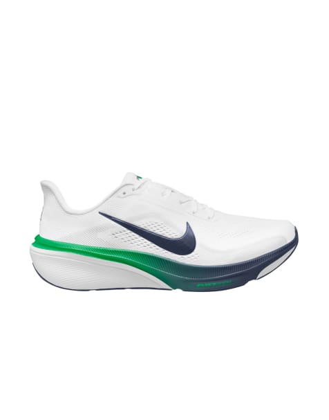 Nike Running Air Zoom Pegasus 42 sneakers in white and green - view 1