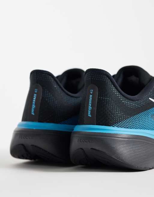 Nike Running Air Zoom Pegasus 42 sneakers nere e blu, 4 di 5