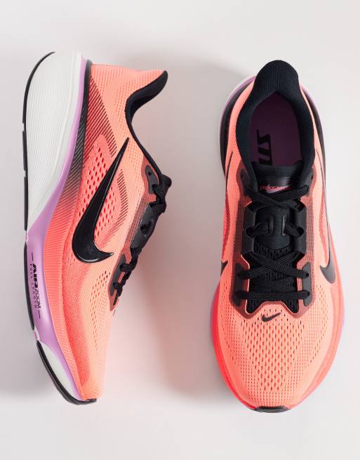 Nike Running Air Zoom Pegasus 42 trainers in black and pink , 3 of 5