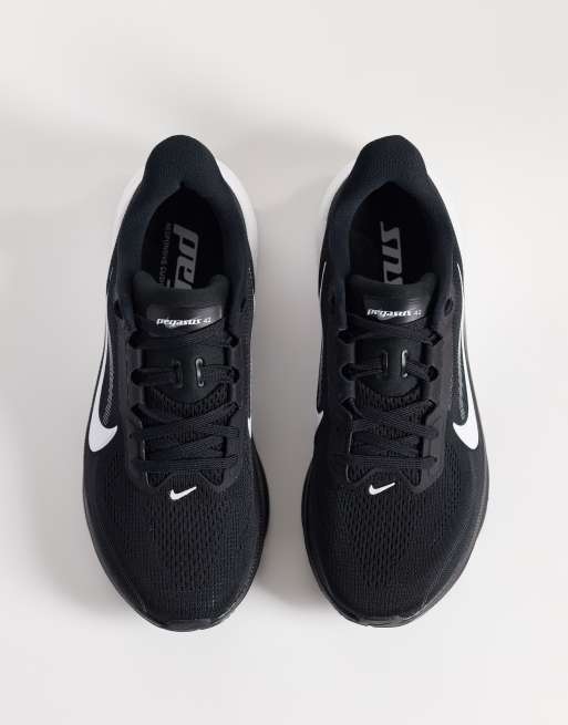 Nike Running Air Zoom Pegasus 42 trainers in black and white, 3 of 5