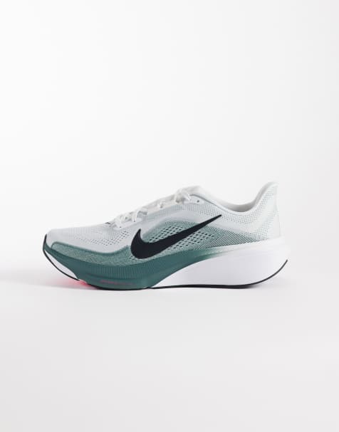 Nike Running Air Zoom Pegasus 42 trainers in white and grey - view 1