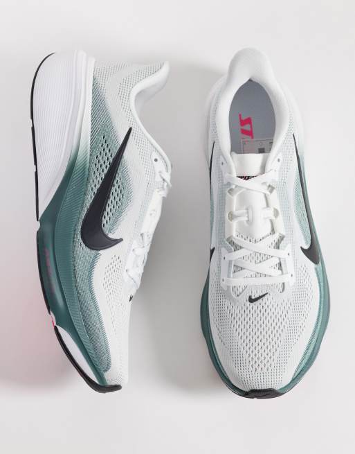 Nike Running Air Zoom Pegasus 42 trainers in white and grey, 3 of 5