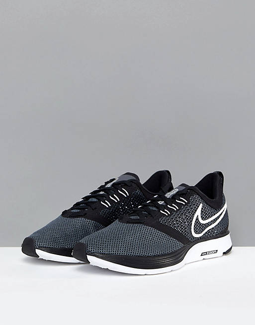 Nike Running Air Zoom Strike Sneakers In Black