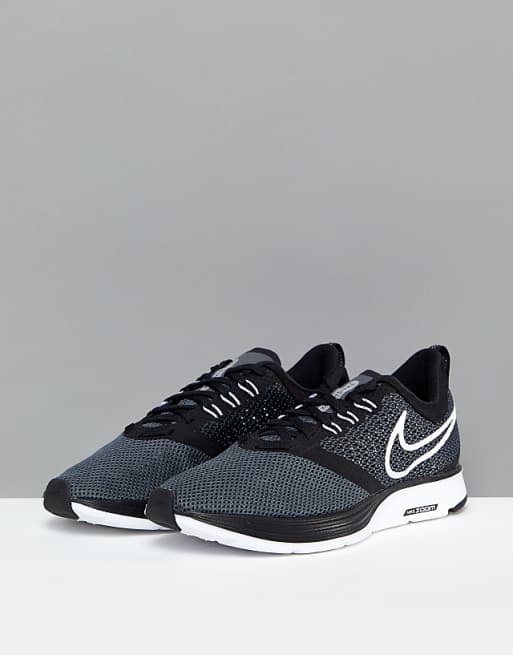 Nike Running Air Zoom Strike Sneakers In Black Nike Running Air Zoom Strike Sneakers In Black