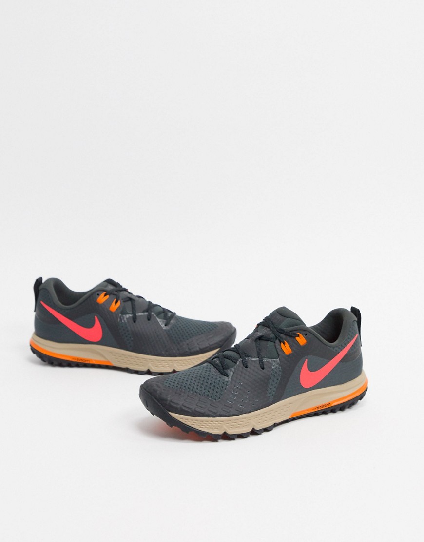 Nike Running – Air Zoom Wildhorse 5 – Grå träningsskor