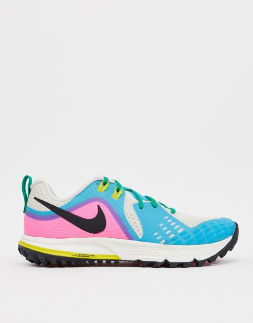 Nike zoom clearance pink and blue