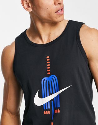 Nike Running Artist in Residence Dri-FIT graphic vest in black - ASOS Price Checker