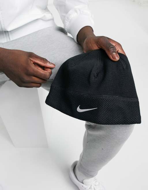 Nike - Bonnet à logo virgule - Noir