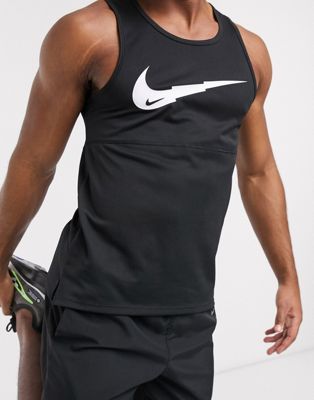 Nike Running Breathe large logo vest in 