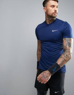 nike breathe t shirt blue