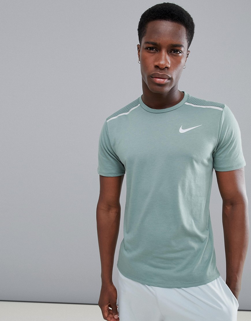 Nike Running Breathe - Tailwind - T-shirt verde 892813-365
