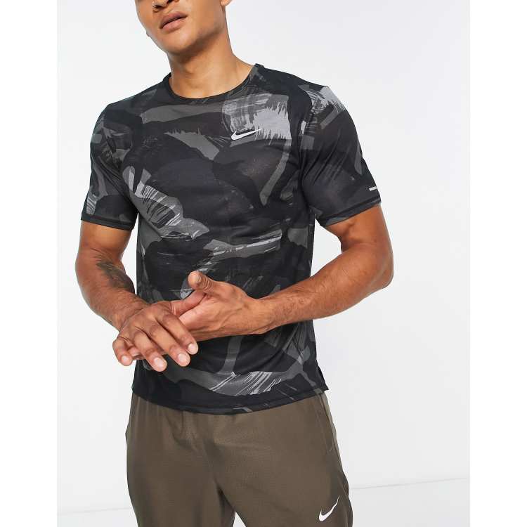 Nike camo hotsell running shirt