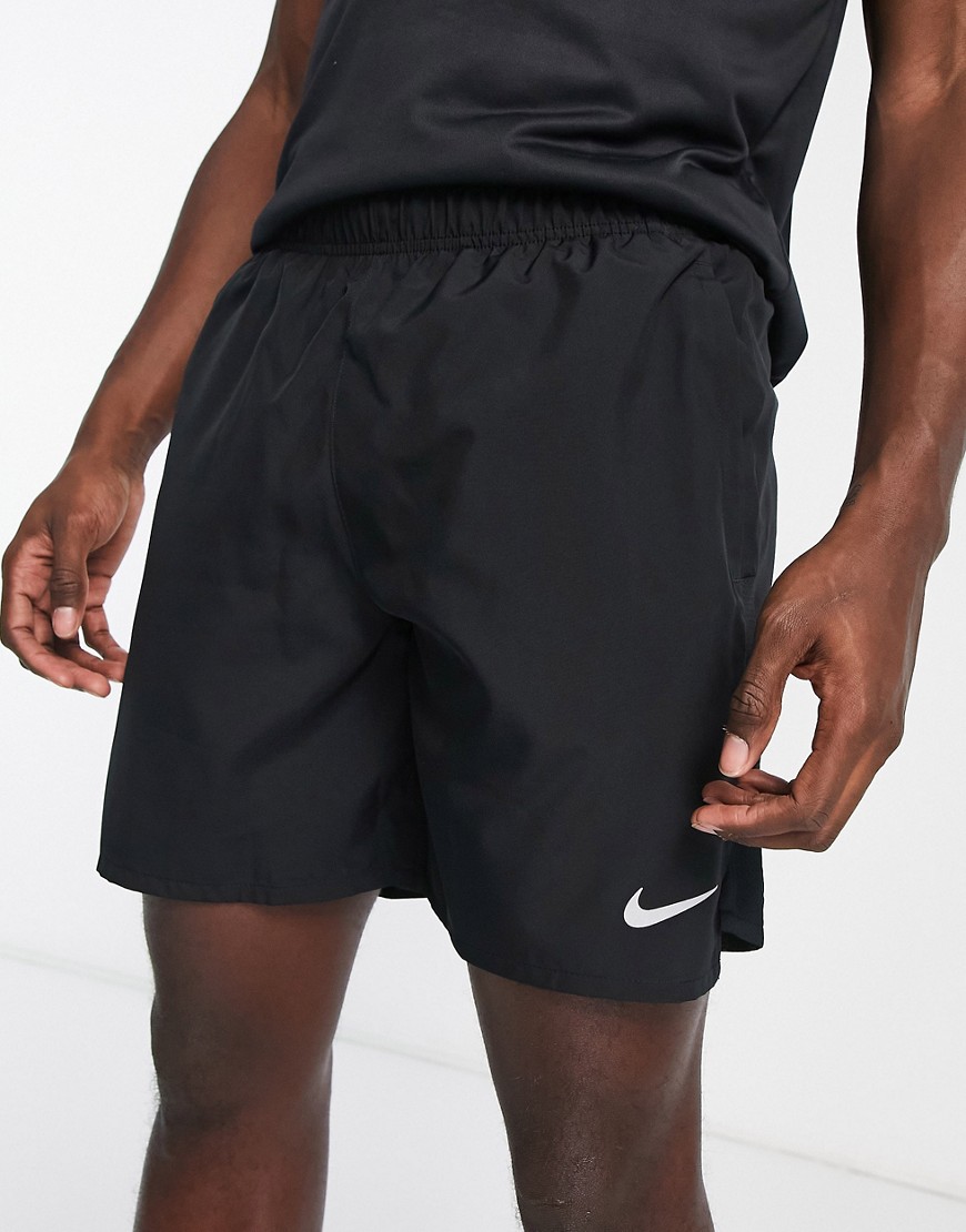 Nike Running Challenger 2-in-1 7 inch shorts in black