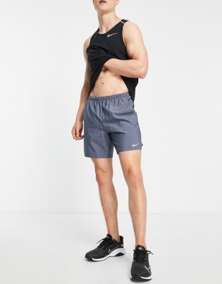 Nike Running Challenger 2 In 1 Dri Fit Shorts In Navy Asos