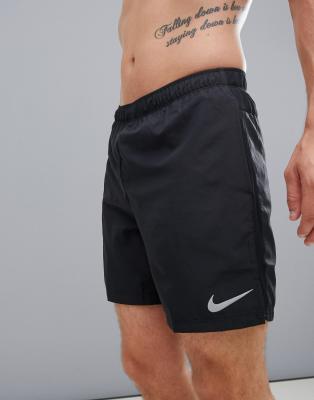 running challenger 7 inch shorts in black
