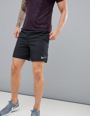 nike running challenger 7 inch shorts in black